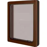 Dvířka pro psy Dog Mate dvoucestné, 366 x 441 mm, hnědé