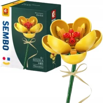 ostatní stavebnice STAVEBNICE KVĚTINA stavební konstrukční KVĚTY rostlina příroda sada kostek