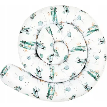 Prostěradlo Chránič do postýlky válec 300 cm BAVLNĚNÝ JUKKI