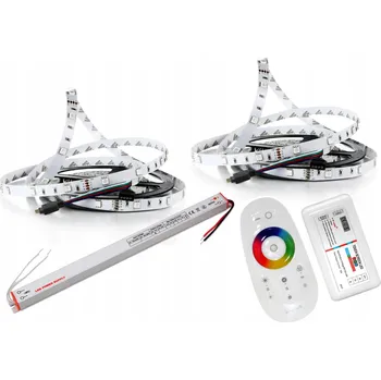 LED páska LED RGB + BÍLÁ sada 5050 PÁSEK 10m DÁLKOVÝ OVLADAČ DOTYKOVÝ