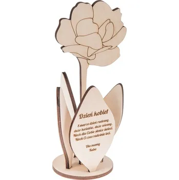Obraz Květina na Podstavci ke Dni žen Dárek s Gravírováním