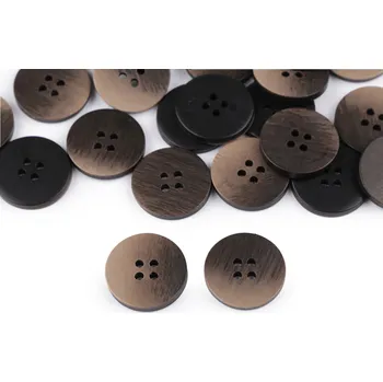 Knoflík Výprodej - Knoflík ombré velikost 34" - béžová tmavá 50ks Varianta: 8 (34") béžová tmavá, Balení: 50 ks