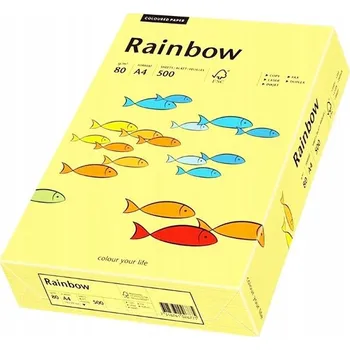 Papír pro tiskárny Kancelářský papír barevný Rainbow A4 80g 500 listů světle žlutý