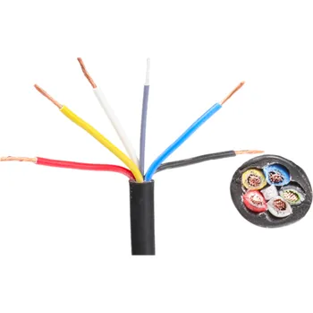 elektrický kabel Prysmian Kabel 5x0,75, černá/ bílá/ červená/ žlutá/ modrá, metráž