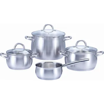 Hrnec Sada hrnců SSW LOLLO ROSSO nerezová ocel 7 ks.