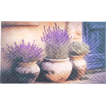 Rohožka Vstupní rohožka před dveře Dekorativní Vzor Levandule 45x75cm