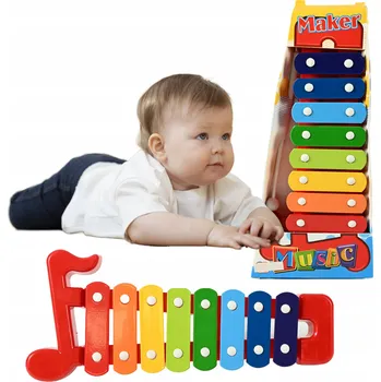 Hudební nástroj pro děti ČINELKY PRO DĚTI ZVONKOHRA HUDEBNÍ NÁSTROJ HRAČKA VZDĚLÁVACÍ