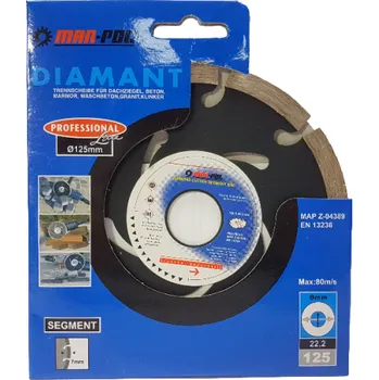 Řezný kotouč Kotouč diamantový segmentový 125mm MAR-POL
