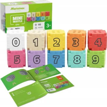 ostatní stavebnice Marioinex Waffle Mini EDU - Matematické kostky - 60 dílů
