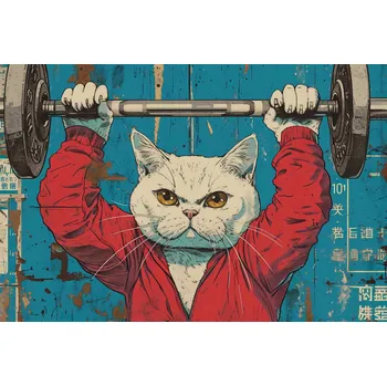 Plakát Plakát Mistr vzpírání bez rámu 91,5 x 61 cm