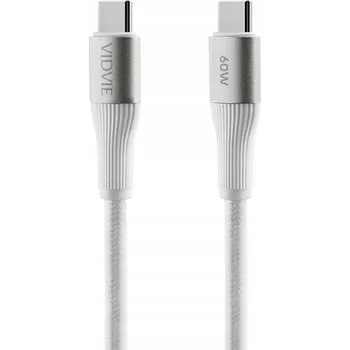 Kabel VIDVIE USB typ C - USB typ C 1 m bílý
