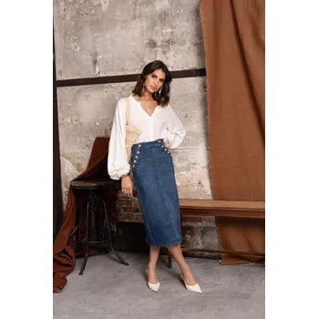 Dámská sukně Sukně Jeans Onado ON617 barva: modrá džínová, velikost: S