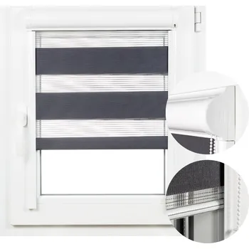 Roleta ROLETA DEN A NOC V PROSTOROVÉ KAZETĚ 86x220 zebra