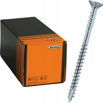 Vrut EUROTEC stavěcí vrut Justitec 6.0x 90 TX25 pozink (100 ks)