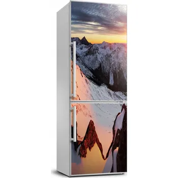 Fototapeta Foto Nálepka Skin na lednici Krajina Hory v zimě