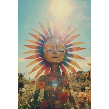 Plakát Plakát Sluneční Meditace bez rámu 68 x 101 cm