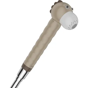 Tyč na sprchový závěs Hansgrohe Jocolino, dětská sprcha lev, 2jet, béžová, HAN-28760210