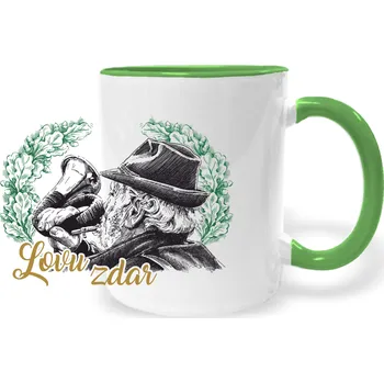 Hrnek - Myslivec Barva: Zelená