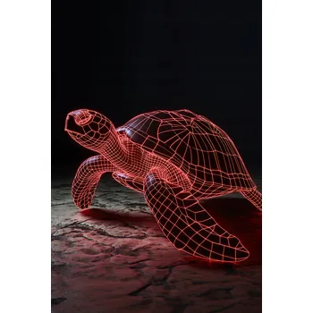 Plakát Plakát Neonově Žlutá Želva bez rámu 61 x 90,5 cm