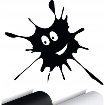 Samolepicí dekorace na vozidlo SAMOLEPKA Grafika na auto/automobil – FLEK, ŠPLÍCHANEC, SKVRNA, Emotikon 15x13 cm
