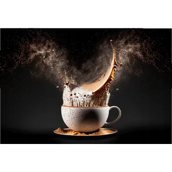 Obraz Plakát na zeď bez rámu 100x70 káva foto-obraz plakáty do obýváku ložnice