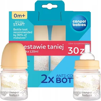 Kojenecká láhev Kojenecká láhev anti-colic Easy Start 2 ks 120 ml Canpol