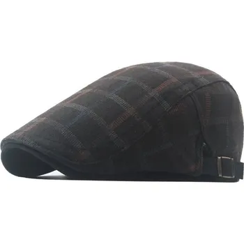 Čepice Pánská plochá bavlněná čepice bekovka Kerstin Černá JAMONT 22080107125152637