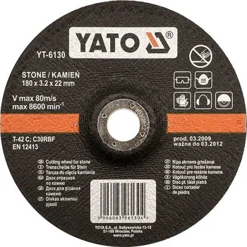 Pilový kotouč Yato Kotouč na kámen 125 x 22 x 3,2 mm