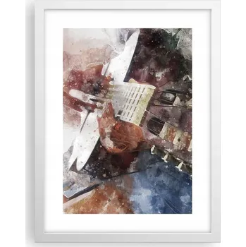 Obraz Obraz plakát v bílém rámu do obýváku 30x40 abstrakce plakáty na zeď