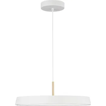 Bílé kovové závěsné LED světlo Nova Luce Vetro 50 cm