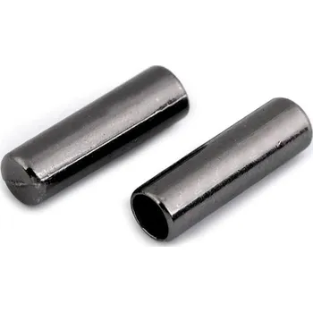 Výprodej - Kovová koncovka na šňůru Ø4 mm - nikl černý 10ks Varianta: 2 nikl černý, Balení: 10 ks