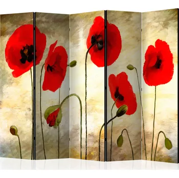 Paraván Paraván - Zlaté pole vlčích máků II Velikost: 225x172 cm, Provedení: Jednostranný