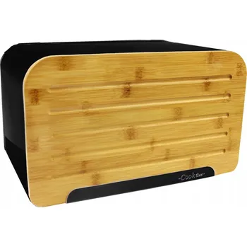 chlebník Chlebník s prkénkem Cook Line béžový, černý ocel