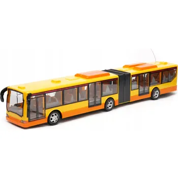 RC model auta Kloubový autobus na dálkové ovládání se světly, na akumulátor Žlutý