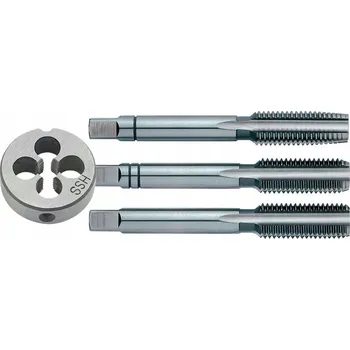 Závitořezný nástroj Závitník a kruhová závitová čelist M7x1.0 Sada M7