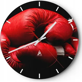 Hodiny Nástěnné hodiny do kuchyně 30x30 Sport Skleněné hodiny do obýváku Loft Tiché