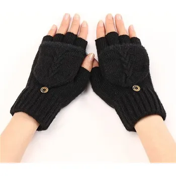 Rukavice Dámské rukavice bez prstů s klopou Virginie Černé Lifestyle 23100508361669547s1