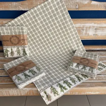 Utěrka Texicop s.r.o. Bavlněná utěrka Bylinky - 3ks