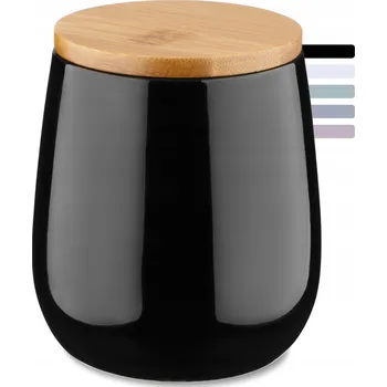 Organizér na kosmetiku ZÁSOBNÍK / DÓZA NA ODLIČOVACÍ TAMPONY / VATIČKY, ČERNÝ