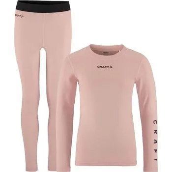Sportovní oblečení Běžecký set CRAFT CORE Warm Baselayer Junior - růžová Velikost textilu: 110