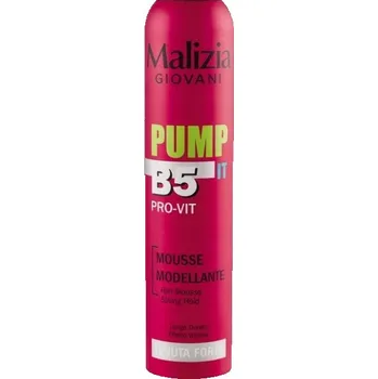 Stylingový přípravek Silná pěna na vlasy Schiuma Capelli Pump B5 Forte 200 Ml - Malizia