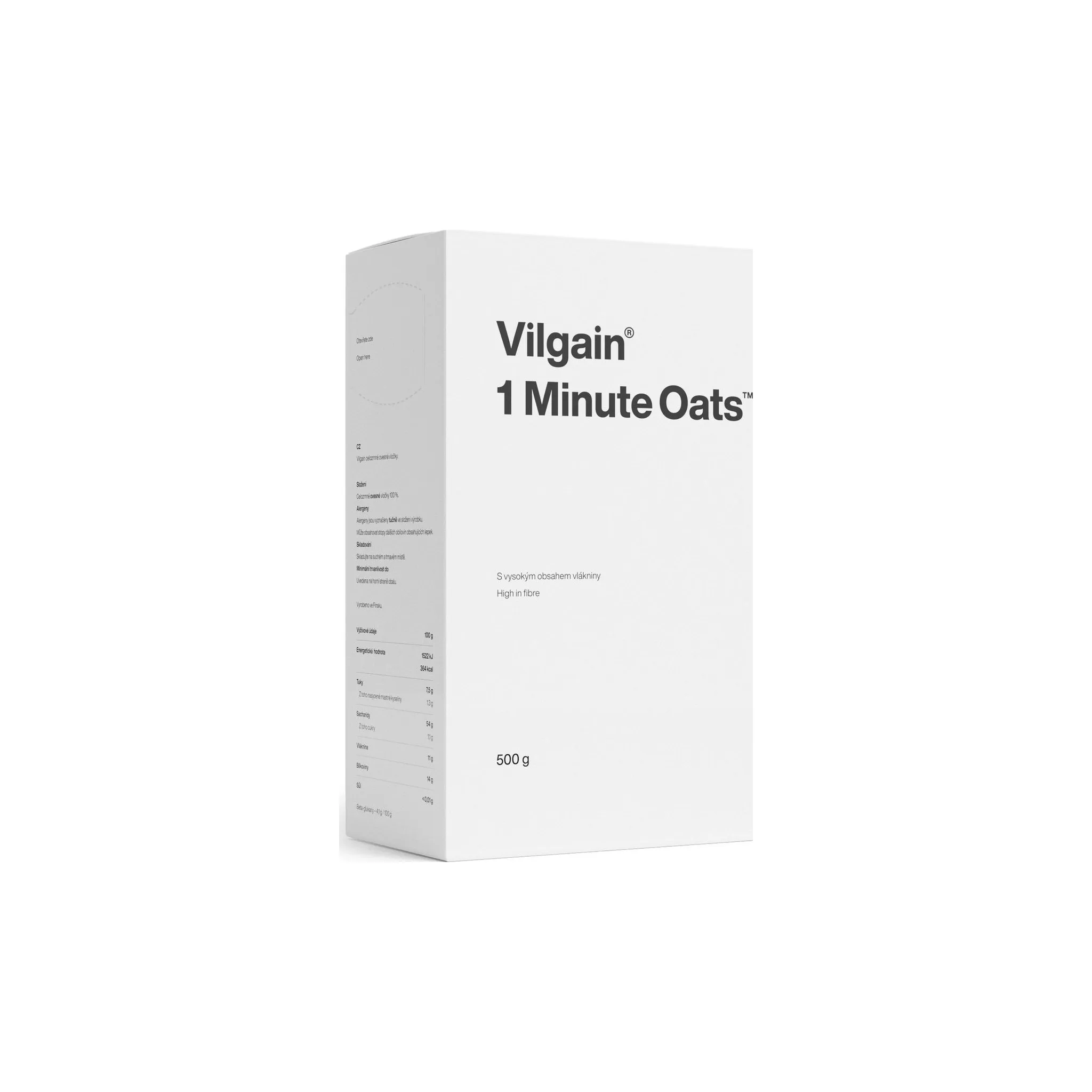 Fotografie 1 - Obilovina Vilgain Minutové ovesné vločky 500 g