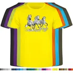 detske-levne-bavlnene-tricko-potisk-tri-bili-kone Barva: Yellow - žlutá, velikost: 152