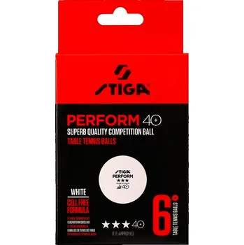 Pingpongový míček Míčky Stiga Perform 40+ ABS *** White 6 Pack