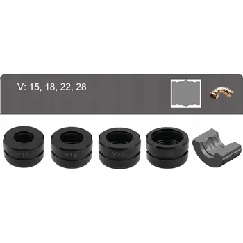 Kleště Lisovací kleště na trubky APRIL HYDRAULIC V 15, 18, 22, 28mm.