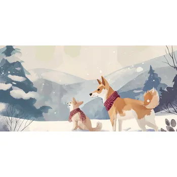 Plakát Plakát Společníci sněhu bez rámu 91,3 x 44,5 cm