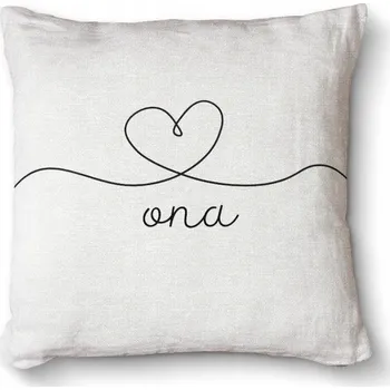 Dekorativní polštářek Měkký foto polštář dekorativní s potiskem jako dárek Premium 40x40 - Ona