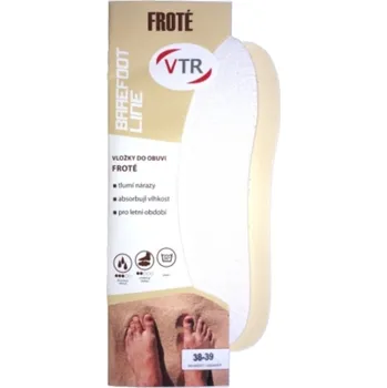 Vložka do bot Shoeboy´s Vložky Barefoot Froté Velikost stélek: 36-37