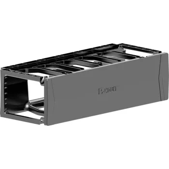 Racková skříň PR2HF3 Horizontální vyvazovací panel 3U, v. 133mm, h. 202mm, jednostranný, černý