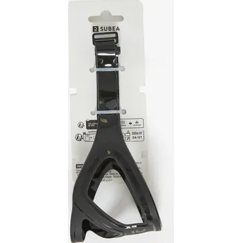 Opasek SUBEA Pásek na potápěčskou masku na podmořský lov bez přístroje černý ČERNÁ